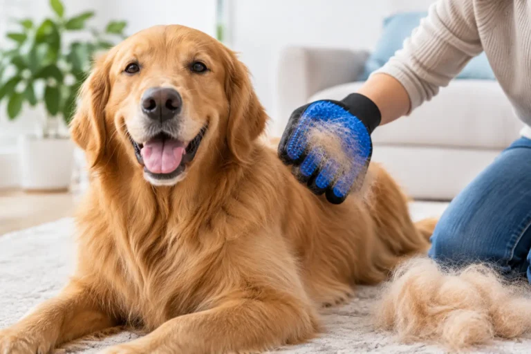 Pet Grooming Gloves for Easier Shed Season