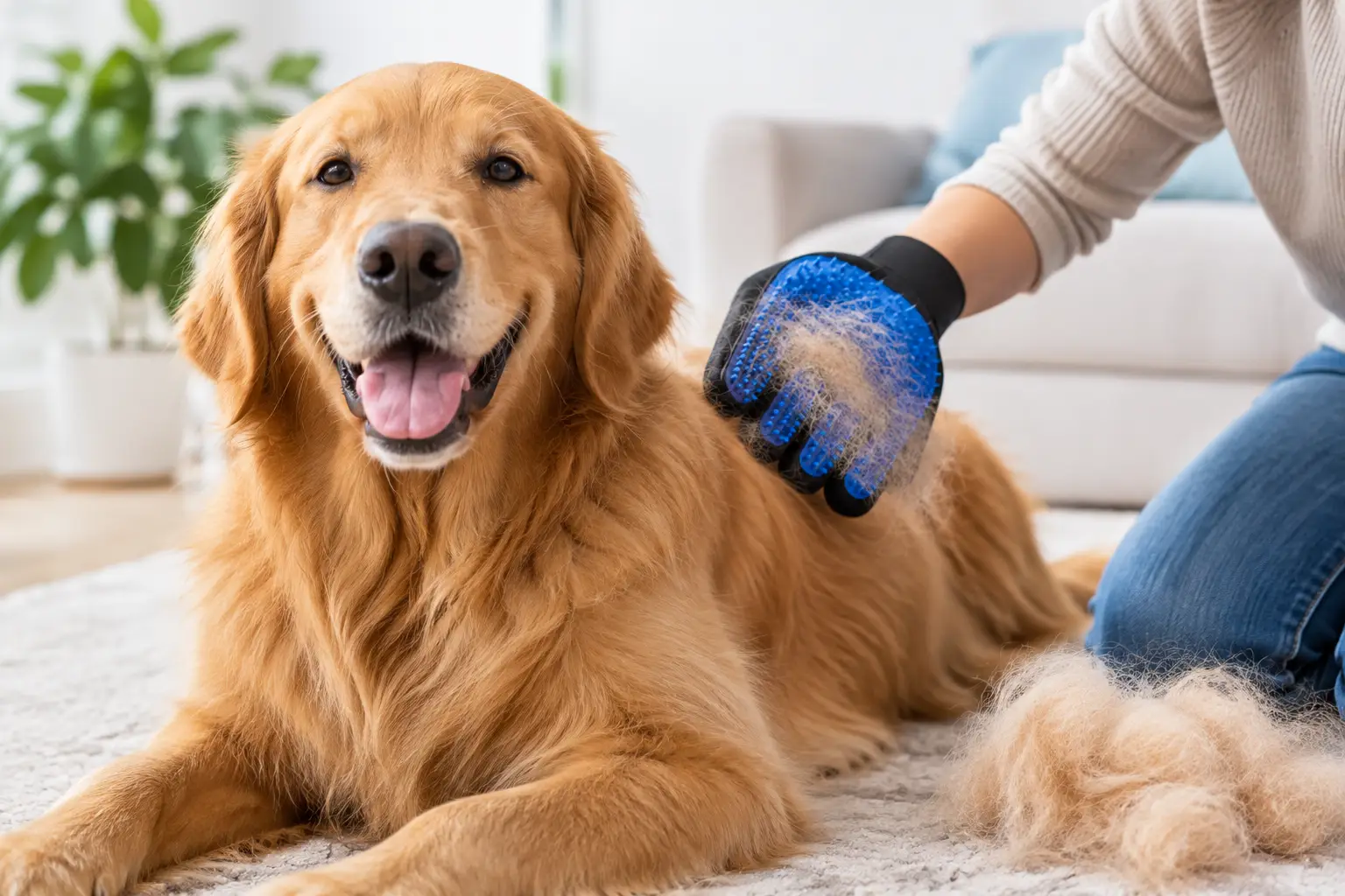Pet Grooming Gloves for Easier Shed Season
