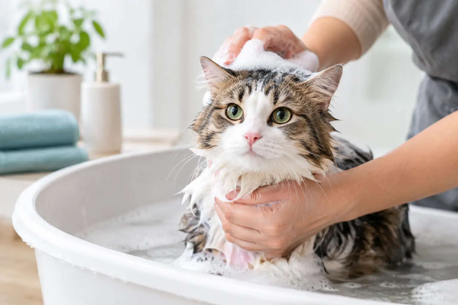 Cat Bathing Tips for a Calmer, Cleaner Kitty